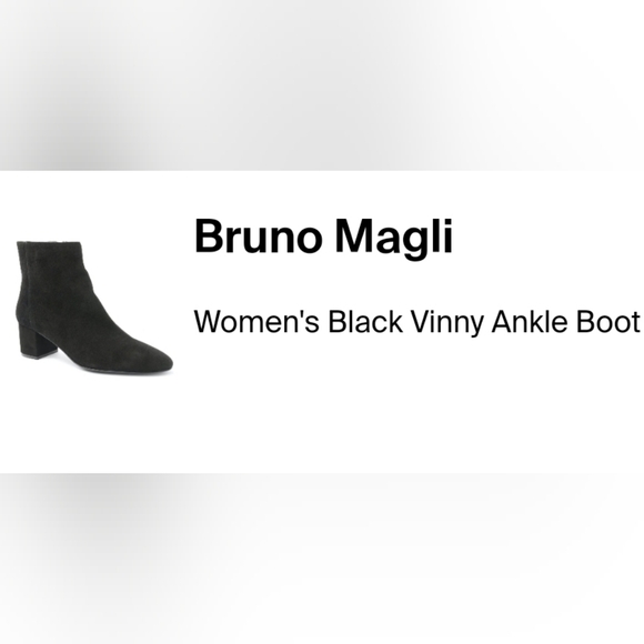 Bruno Magli Women's Vinny Black Suede Ankle Boots NWT size 11 - Picture 2 of 14
